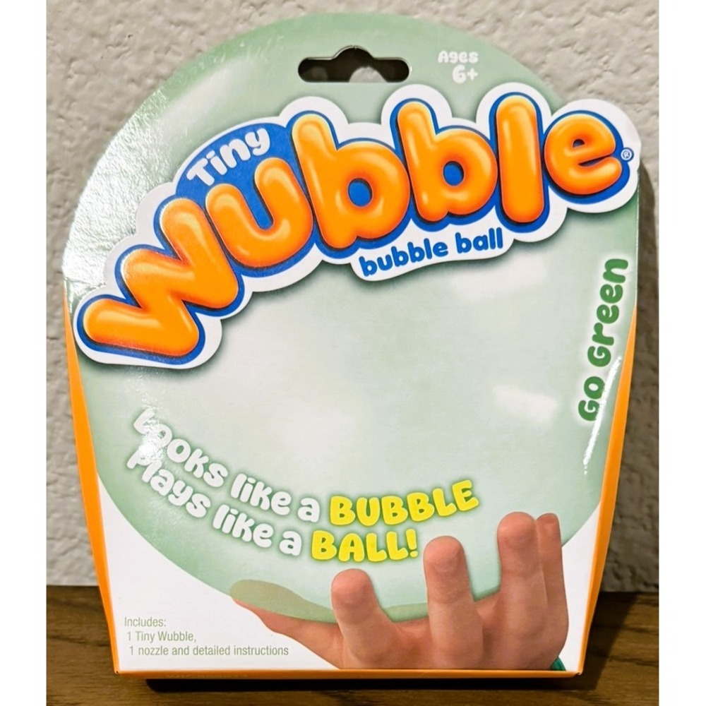 Tiny Wubble Bubble Ball Go Green 72254 Inflatable Squishy Ball NEW Sealed